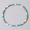 Boho Round Glass Seed Beaded Stretch Bracelets for Women NW8932-8-1