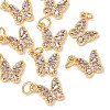 SHEGRACE Brass Pave Clear Cubic Zirconia Pendants XGRQ3Q926-628G-D-1