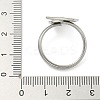 304 Stainless Steel Cuff Rings Components STAS-K279-02E-P-3