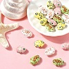 20Pcs 4 Colors Handmade Porcelain Beads PORC-YW0001-23-5