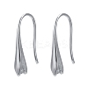 Anti-Tarnish Rhodium Plated 925 Sterling Silver Earring Hooks STER-K168-116P-1