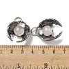 Bat Natural Rose Quartz Pendants G-F766-03AS-09-3