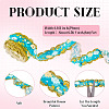 6M Polyester Flower Embroidery Lace Ribbon OCOR-TAC0015-14-4