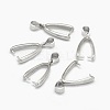 Anti-Tarnish Rhodium Plated 925 Sterling Silver Pendant Bails STER-E061-58P-1