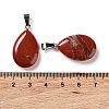 Teardrop Natural Red Jasper Pendants G-Q368-27-3