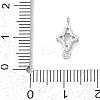 Brass Micro Pave Clear Cubic Zirconia Connector Charms LS-KK-Z094-08P-02-3