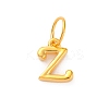 925 Sterling Silver Letter Charms with Jump Rings STER-R008-01G-Z-1