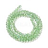 Transparent Electroplate Glass Beads Strands EGLA-S056-4mm-16-2