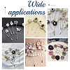 80Pcs 201 Stainless Steel Brooch Findings STAS-UN0058-67-6