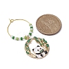 8Pcs 8 Styles Panda Alloy Enamel Wine Glass Charms AJEW-JO00211-5