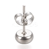 Non-Tarnish 304 Stainless Steel Stud Earring Settings X-STAS-K202-05A-P-3