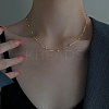 304 Stainless Steel Satellite Chains Necklaces for Women NJEW-M107-05B-G-1