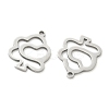 Hollow 201 Stainless Steel Pendants STAS-F337-10E-P-2