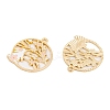 Rack Plating Alloy Enamel Pendants FIND-A040-05A-03G-2
