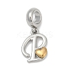 Brass European Dangle Charms LS-KK-Z097-01P-GP-1