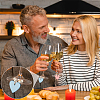 Wooden Heart Wine Glass Chaems AJEW-AB00182-5