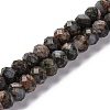 Natural Glaucophane Beads Strands G-K380-A45-01-1