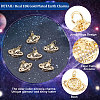 10Pcs Brass Micro Pave Clear Cubic Zirconia Charms KK-BBC0003-18-4