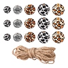 DIY Wood Beaded Pendant Display Decoration Making Kit DIY-YW0005-97-1