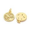 Brass Micro Pave Cubic Zirconia Pendants KK-Z044-28G-2