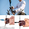 Gorgecraft 2Pcs 2 Style Fingers Leather & Cow Archery Bow Gloves Tip Protector AJEW-GF0004-02-5
