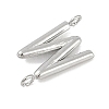 304 Stainless Steel Letter Connector Charms LS-STAS-M108-01P-23-2