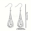 Hollow Teardrop Alloy Dangle Earrings FS-WGBABE9-01-5
