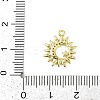 Brass Micro Pave Clear Cubic Zirconia Pendants KK-L238-17G-3