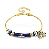 Brass European Bracelets BJEW-C080-02G-02-1