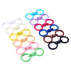 12Pcs 12 Colors Alloy Spring Gate Clasps FIND-TA0008-03-2