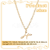 1pc 304 Stainless Steel Letter Pendant Necklaces NJEW-LP0001-39H-G-2