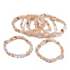 Natural Citrine Beads Stretch Bracelets for Women BJEW-Z158-02A-01-4