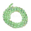 Baking Paint Glass Beads Strands DGLA-D001-02J-2