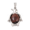 Dyed & Heated Natural Red Tiger Eye Pendants G-A224-02P-05-1
