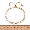 304 Stainless Steel Pave Clear Cubic Zirconia Tennis Bracelets BJEW-G754-03G-04-5