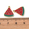 Fruit Seris 304 Stainless Steel Enamel Charms STAS-U060-03G-15-3