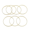 7Pcs Flat Vacuum Plating PVD Vacuum Plating 201 Stainless Steel Bangles Sets for Women BJEW-F476-07G-03-3