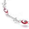 304 Stainless Steel Link Bracelets BJEW-M203-06P-B-2