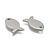 Tarnish Resistant 304 Stainless Steel Fish Charms LS-STAS-M037-08-2