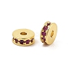 Rack Plating Brass Micro Pave Cubic Zirconia Beads KK-F879-15G-04-1