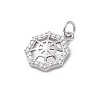 925 Sterling Silver Micro Pave Clear Cubic Zirconia Charms STER-S010-03D-P-2