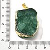 Raw Rough Natural Dyed Quartz Crystal Pendants G-G895-05LG-09-3