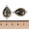 Natural Labradorite Faceted Teardrop Links G-B126-03G-04-3