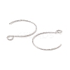 Tarnish Resistant 316 Surgical Stainless Steel Earring Hooks X-STAS-D183-03P-01-3