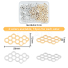 20Pcs 2 Colors 201 Stainless Steel Filigree Joiners STAS-DC0011-46-2