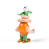 Handmade Lampwork Cartoon Onion Pendants LAMP-T025-11C-2
