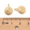 Brass Half Round Cuff Earrings KK-C130-09G-4