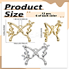 12Pcs 2 Colors Rack Plating Alloy Pendants FIND-LP0005-48-2