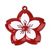 Spray Painted Alloy Big Pendants PALLOY-T092-81A-1