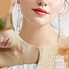 8Pcs 2 Colors Brass Micro Pave Clear Cubic Zirconia Pendants KK-BC0014-84-5